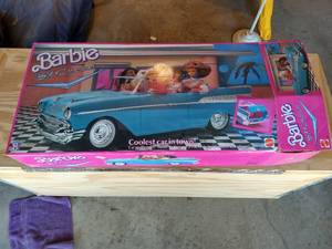 Vintage Barbie 57 Chevy With Original Box