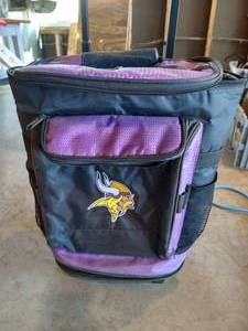 LOGO Vikings Rolling Cooler Backpack