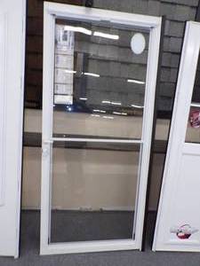 lot 51 image: 36 All Glass White Storm Door