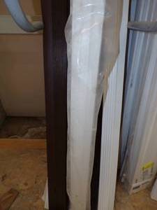 lot 67 image: Vinyl Garage Door Seal - White and Brown - Slot 13