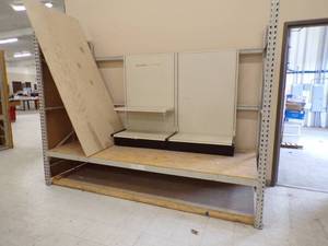lot 155 image: 10 Pallet Racking and 2 Smalls Display Shelves