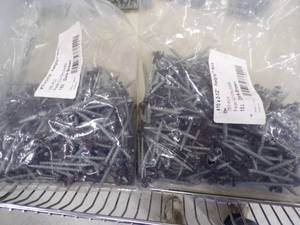 lot 192 image: 10 x 2 12 Dark Brown Screws - 2 Bags