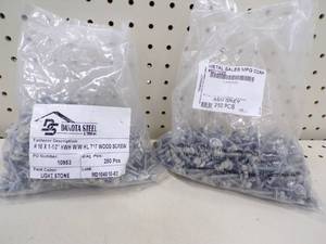 lot 196 image: 1 12 Screws- 1 Bag Ash, 1 Bag Light Stone