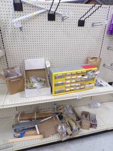 lot 203 image: Misc Stuff -  Shelf Holders, Hinges and MORE - See Picture