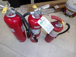 lot 236 image: 3 Fire Extinguisher