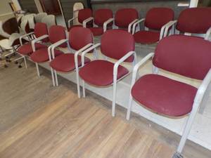 lot 243 image: 5 Red Chairs