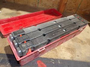 lot 423 image: Emergency Truck Reflective Triangle with Case set of 3