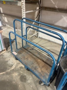 lot 80 image: Blue Steel Sheet Good Cart