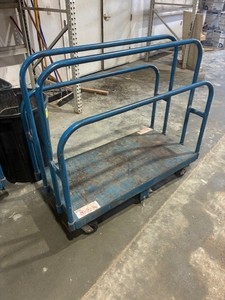lot 79 image: Blue Steel Sheet Good Cart