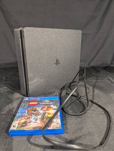 Sony PlayStation 4 Slim Console with LEGO Jurassic World Game Disc & Power Cord