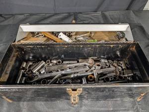 Stack-On Toolbox with Assorted Socket Wrenches & Hand Tools