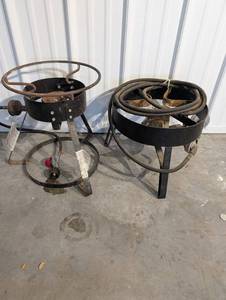 Vintage Outdoor Propane Burner Stands (Lot of 2)
