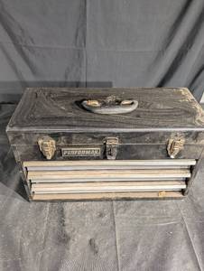 Performax Tool Chest with Genesis Cordless Drill & Bits