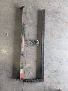 EZ Loader Frame Bracket - Black Steel U-Frame with Adjustable Crossbar