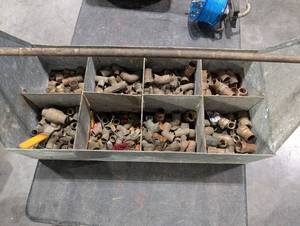 Assorted Copper Pipe Fittings Elbows, Tees, Couplings & Adapters (Rusty)