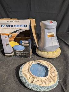Autospa 6-Inch Polisher - 120V Random Orbital Polisher with Bonnet Set