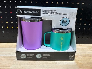 lot 33 image: Thermo Flask Coffee Mugs