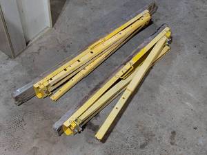Pair of Folding Work Horses - Yellow