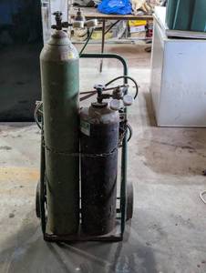 Torch Set- 2 Tanks, Cart, Torch Hose and Guns - Ready to Go