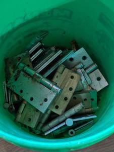Two Large Buckets of Hinges - Cabinet and Door