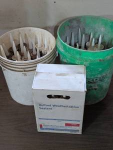 Huge Lot of Caulk and Sealants - Full Box of DuPont Weatherization Sealant - Mixed