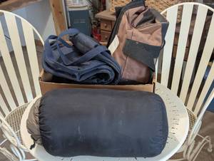 Mixed Lot - Bridal Bags and Coleman Sleeping Bag