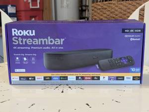 Roku Streambar SE 2-in-1 TV Soundbar with Built-in Streaming, Premium Speakers, & Enhanced Speech Clarity 4K Resolution, Wi-Fi 5, Voice Assistant