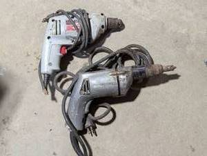 Pair of Powerful Tools - Drill and Screw Gun