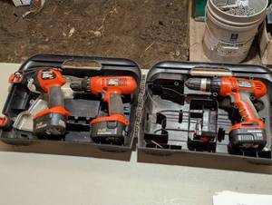 Lot of Mixed Black & Decker Drill Sets