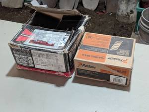 Huge Box 14 x 1-12 Self Tapping Screws and Box of Nail Gun Nails
