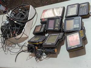 Lot of Fish Finders and Depth Finders with Cords