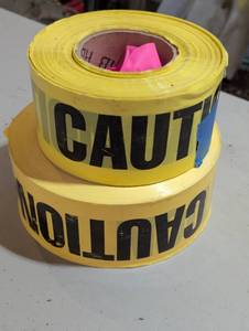 4 Rolls Yellow Caution Tape
