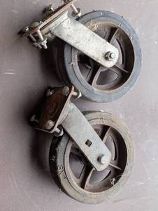 Pair of 8x2 Swivel Casters