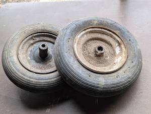 2 Wheelbarrow Wheels and Rims