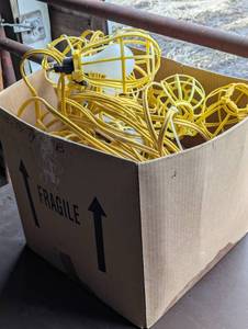 Huge Box - Construction Temp Lights or Outdoor Party Lights - Yellow