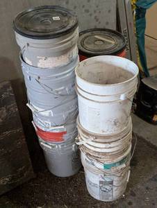 Large Lot of 5 Gallon Buckets