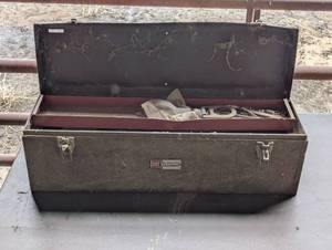 Tool Box Filled with Hardware and Tools