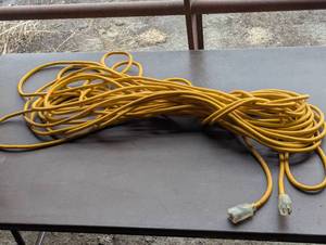 Large Construction Grade Extension Cord - 75-100 - Yellow