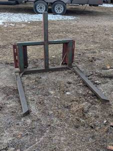 Large Skid Steer Attachment Forks (Hay Spears)