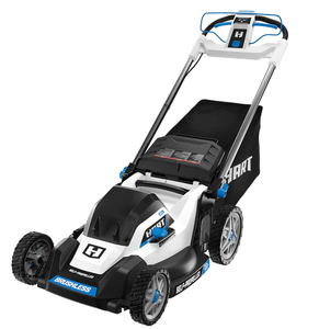 lot 7 image: HART 40V 20 Brushless Self-Propelled Electric Lawn Mower Kit (1) 6Ah Battery (1) Charger