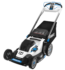 lot 12 image: HART 40V 20 Brushless Self-Propelled Electric Lawn Mower Kit (1) 6Ah Battery (1) Charger