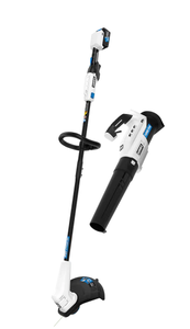 lot 19 image: HART 20V 13 String Trimmer & Blower Combo Kit (1) 4Ah Battery (1) Charger (1 Is Used, 1 Is New)
