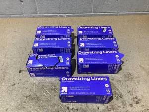 lot 127 image: LOT OF 7 up&up Drawstring Liners For Cat Litter Boxes