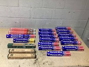 LOT OF 20 Aluminum Foil & Parchment Baking Paper