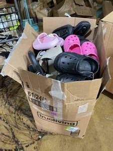 lot 316 image: BOX OF Mens, Womens, & Kids Shoes