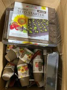 lot 319 image: BOX OF Spring Gardening Merchandise