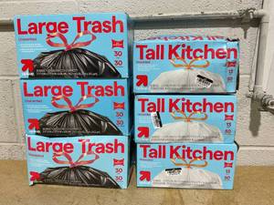 LOT OF 6 up&up Trash Bags