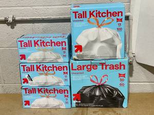 LOT OF 5 up&up Trash Bags