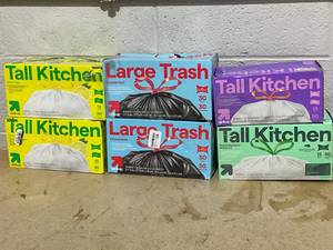 LOT OF 6 up&up Trash Bags