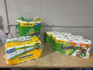 LOT OF 5 Bounty Paper Towels